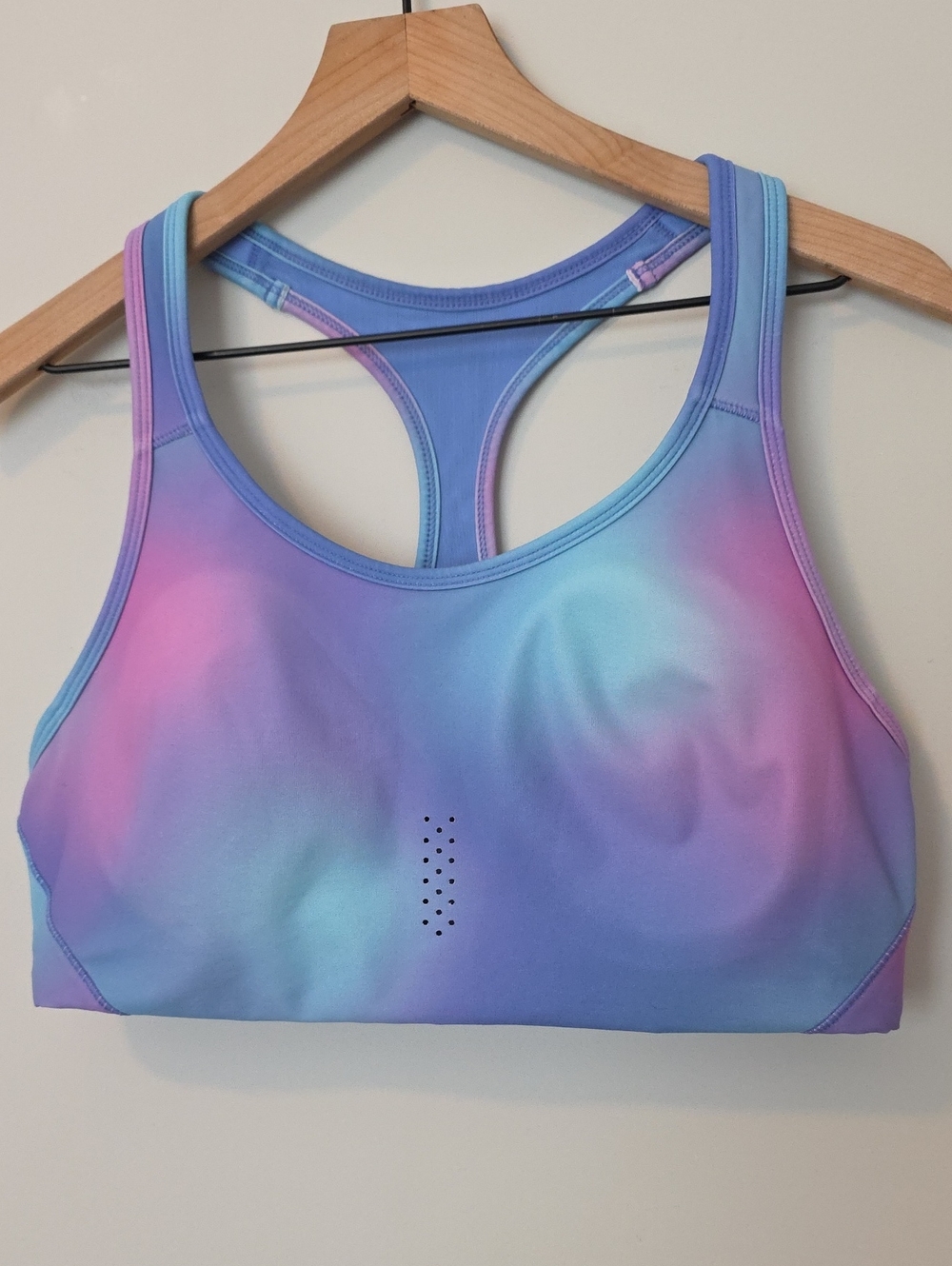 Avia Pastel Ombre Racerback Sports Bra - Blue & Pink
